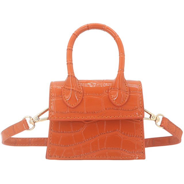 Nodeber Mini bolso cruzado para mujeres y niñas de cuero sintético con solapa, bolso de mano con asa superior