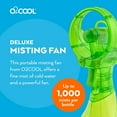 thumbnail image 2 of O2COOL 3.5 inch Battery Powered Misting Fan for Personal Cooling - Green, 2 of 7