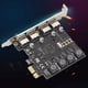 thumbnail image 5 of Adaptador PCI-E, Placa De Expansión De Diseño Estándar De Amplia Compatibilidad, 4 Puertos USB3.0 Para D720201, 5 of 7