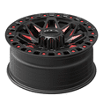 thumbnail image 3 of 18x9 RTX Zion Gloss Black Milled Red Wheel 8x180 (20mm), 3 of 3