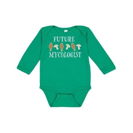 

Inktastic Future Mycologist- mushrooms and morels Gift Baby Boy or Baby Girl Long Sleeve Bodysuit