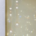 thumbnail image 7 of Glass Rhinestone Pendant Decoration Hanging Suncatchers with Brass Findings for Home Decoration Moon & Sun & Teardrop Colorful 223~310mm 4pcs/set, 7 of 7