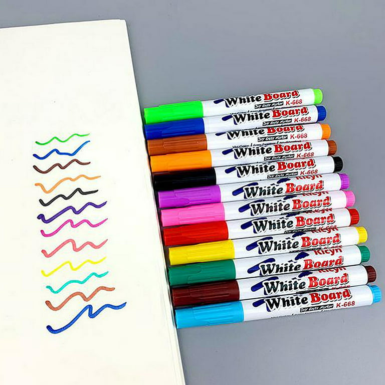 Whiteboard Markers premium Magnetic Dry Wipe Pens With Eraser Tip for Home,  Office and School by the Magnet Shop® 