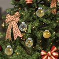 thumbnail image 4 of 24PCS Decoración del Día de Navidad 6cm/2.36" Juego de Bolas Transparentes de Plástico de Color Juego de Bolas Pintadas Inastillables Colgante de Árbol de Navidad para el Hogar Suministros Navideños (Oro) Rojo Verde, 4 of 5