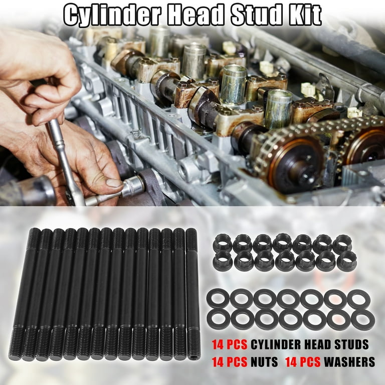 Vehicle Cylinder Head Stud Kit for Nissan RB25 RB25DET 2.5L Vehicle Cylinder Head Stud Kit for Nissan RB25 RB25DET 2.5L