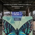 thumbnail image 3 of Bathroom Scale, Highly Accurate Digital Body Scale,Precisely Measures Weight up to 400 lbs-Beautiful Blue And Green Butterfly, 3 of 4