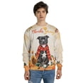 thumbnail image 4 of Happy Thanksgiving Pitbull with Turkey Pumpkins Autumn Vibes All Over Print 3D Sweatshirt Unisex Merch Terrier Dog Lover - 12018, 4 of 6