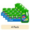 (4 pack) Ajax Ultra Liquid Dish Soap Vinegar and Lime Scent, Sparkling Clean Dishes, 90 oz Bottle