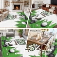 thumbnail image 5 of Golf Area Rug 6x9 FT, Non Slip Living Room Throw Carpet, Green Forest Tree Balls Clubs Sports Cartoon Washable Soft Large Floor Carpet Non-Shedding Rug for Bedroom Dining Room Play Room, 5 of 9
