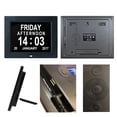 thumbnail image 4 of Horloge Numérique 8 Pouces LCD Temps Repas Rappel LED Jour Calendrier Réveil Nous Plug Blanc, 4 of 9