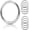 Silver, 1 inch, 33mm, variant on Spring O Rings, Round Circle Carabiner Clip,Large Metal Key Ring Clip for ,Keyring,Buckle,Bags,Purses