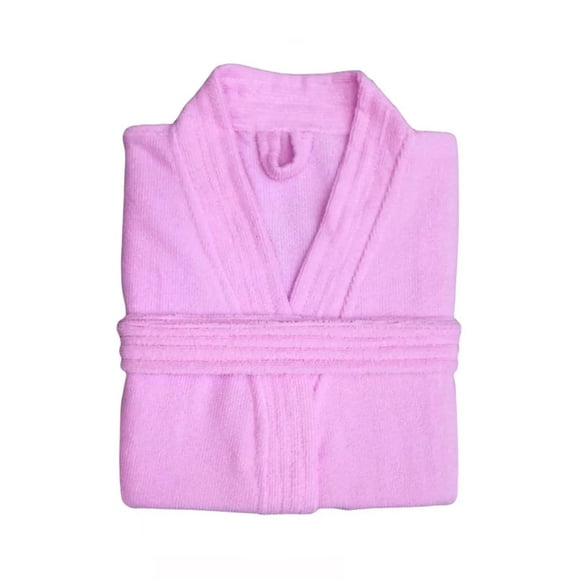 Bata de Baño TexBen Unisex Microfibra Rosa Pastel