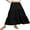 01-Black, variant on Summer Maxi Skirt for Women Boho Lightweight Flowy Tiered Long Beach Skirts with Pockets Brown Flower M