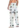 thumbnail image 3 of FORMRS Mens Pajama Pants with Pockets Soft Cotton Sleepwear Lounge Bottoms, Sizes S-2XL, Cute Cat Faces, 3 of 7