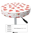 thumbnail image 4 of KLL Hand Drawn Strawberry Round Bar Chair Cushion Cover 14 inch ,Bar Stool Protector with Elastic, Soft Washable, 4 of 6