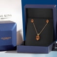 thumbnail image 4 of Gem Stone King 14K Yellow Gold Ecstasy Mystic Topaz Pendant Earrings Jewelry Set for Women | 3.00 Cttw | Gemstone November Birthstone | Oval 9X7MM | with 18 inch Chain, 4 of 5