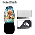 thumbnail image 6 of chaqlin Car Seat Covers Front Seat Only Funny Capybara Bucket Seat Cover Car Accessories Universal fit for Most Vehicles, 6 of 7
