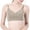 Khaki, variant on WDDDD Women's V Neck Sports Bra Thin Straps Padded Yoga Basic Wireless Camisole Dark Green S
