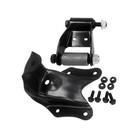 Rear Leaf Spring Shackle/Bracket Kit - Compatible with 1992 - 2002 Ford E-150 Econoline Club Wagon 1993 1994 1995 1996 1997 1998 1999 2000 2001