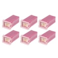 thumbnail image 1 of 6 fusibles estándar en forma de caja de 30 amperios, universales para camionetas, coches, SUV, plástico duradero, metal rosa, 1 of 1