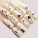 thumbnail image 3 of 40 piezas marca de agua pegatina para uñas impresión en color calcomanías para uñas conjunto de decoraciones de manicura, 3 of 7