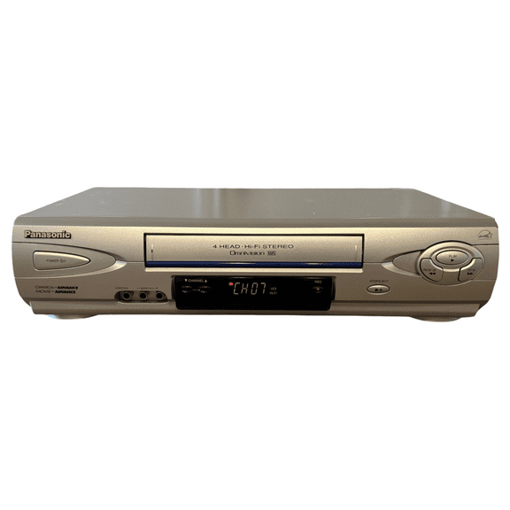 Restored Panasonic PV-V4623 VHS VCR w/ Original Remote, Manual, A/V Cables, & HDMI Converter (Good)