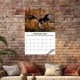 thumbnail image 4 of Fiudx Liquidación de ofertas flash Calendario de pared con fotografías de aves rapaces, 4 of 7