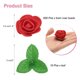 thumbnail image 2 of Cabezas de rosa de espuma Uxcell de 500 piezas de 1.4 pulgadas, rosas falsas con 10 hojas de 5 cm para accesorios de manualidades, rojas, 2 of 5