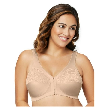 

Glamorise Full Figure Plus Size MagicLift Front-Closure Support Bra Wirefree #1200