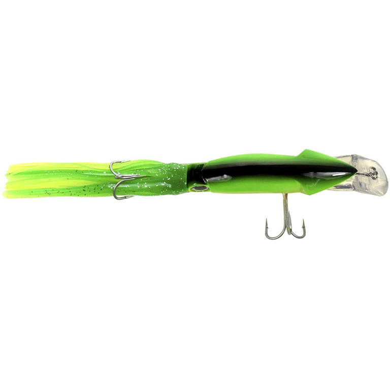 HQRP 5.5 inch Fishing Lure 1.5oz Salt-Water Fish Bait Squid Octopus Trolling Swimbait Hard Tackle for Stripped Bass
