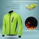 thumbnail image 2 of Chaqueta de invierno para hombre 2020, ideal para ciclismo con forro térmico y resistente al viento y agua, disponible en verde talla XL., 2 of 6