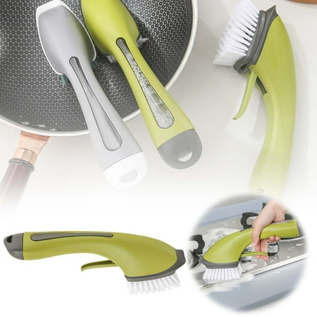 

Functional Automatic Liquid Dispensing Cleaning Brush For Stove And Pot & Scrub