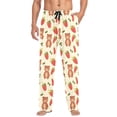 thumbnail image 2 of Bear and Strawberry Mens Pajama Pants Cotton Elastic Waistband Lounge Sleep Pajama Bottoms Pj with Pocket, 2 of 7