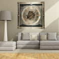 thumbnail image 6 of THE GEARS CLOCK Wall Clock with Real Moving Gears LU-LI_ 32 in Square BRONZE-ANTIQUE, 6 of 11