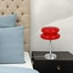 thumbnail image 1 of Lámpara de noche de vidrio, lámpara de huevo, luces creativas, lámpara de mesa de vidrio, linda lámpara de escritorio para mesita de noche, oficina, Rojo, 1 of 8