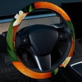 thumbnail image 2 of Tangerine 14.5 Inch Printing PVC Leather Auto Accessories Steering Wheel Cover Car Wheel Covers Steering Wheel Cover, 2 of 6
