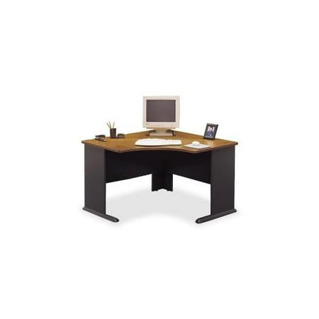 BUSH INDUSTRIES Advantage Corner Desk,47-1/4x47-1/4x29-7/8,Nt. Cherry/Slt