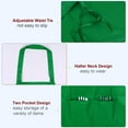 thumbnail image 4 of Unique Bargains 2pack Kitchen Cooking Aprons Polyester Art Aprons Pottery Apron Waterproof Artist Painting Apron Green, 4 of 5