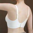thumbnail image 5 of Jinhomg Push Up Bras for Women Breathable Feel Home Comfort Wirefree Bralette No Print Pullover Style for All Day Daily Wear, Relaxed Daily Comfort, for Smooth Styling White XL, 5 of 6