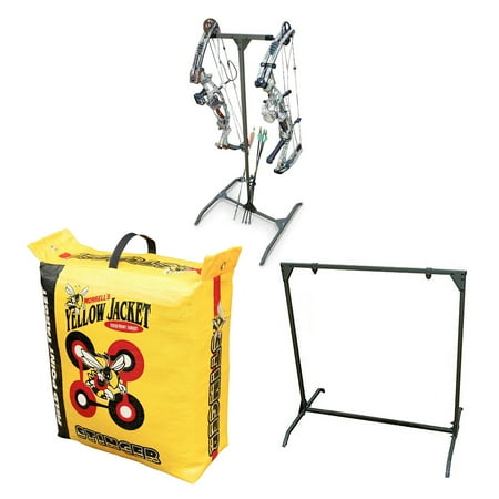 Morrell Yellow Jacket 19lb Bag Target w/ HME Products Stand & Bow Hanger