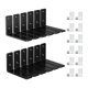 thumbnail image 3 of 12 piezas de soportes para estantes de acero para bricolaje, soportes en L con tornillos, accesorio de conector de estante en L para muebles, mesa de, 3 of 8