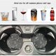thumbnail image 3 of Posavasos para coche con diseño de Bling, paquete de 2 posavasos de silicona antideslizantes universales, regalo de diamantes de imitación, accesorios para coche (blanco), 3 of 5