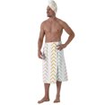 thumbnail image 7 of Colevkie 2 Pcs Men's Wearable Bath Skirt & Towel Set Quick Drying and Absorbent Bathroom Wrap Set for Home Spa Hotel Beach with Adjustable Closure, 7 of 7