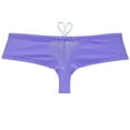 thumbnail image 2 of Botmois Men Pouch Drawstring Bathing Swimsuit Swimsuits Board Surf Trunks Bikini Swimming Boxer Briefs Purple Gray M, 2 of 4