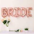 thumbnail image 1 of 2 PACK! Rose Gold BRIDE Foil Balloon Banner Bride to Be Wedding Bridal Shower, 1 of 2