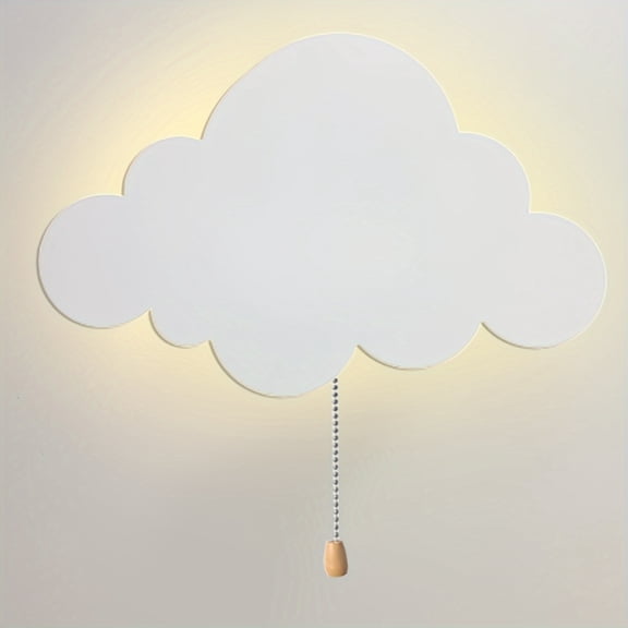 Cloud Light, Floating Cloud Wall Lamp, Battery-Operated Hanging Night Light, for Nursery Youngsters Bedroom Shower and Family Decoration Gifts, 1pc