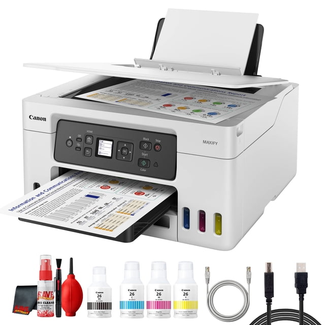 Canon MAXIFY GX3020 MegaTank All in One Printer Business Bundle