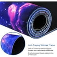 thumbnail image 3 of Galactic Blue Extended Gaming Mouse Pad 31.5x15.7 Inch Durable NonSlip Natural Rubber Base, Waterproof Computer Keyboard Pad Mat for Esports Pros, Gamer, Desktop, Office, Home, 3 of 6