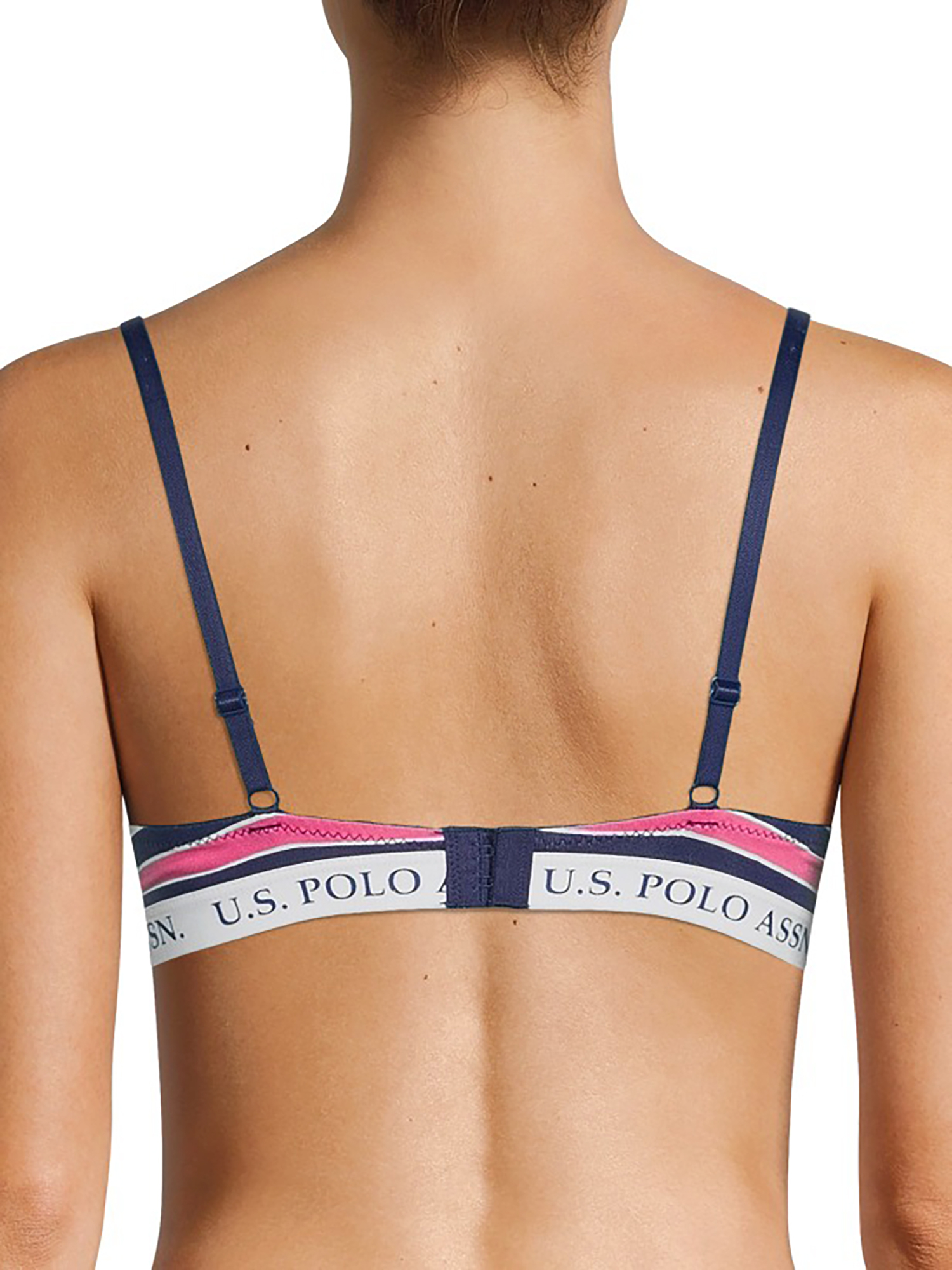 U.S. Polo Assn. Women's 3 Pack Tag-Free Cotton Spandex Push Up Bra Set - image 3 of 3