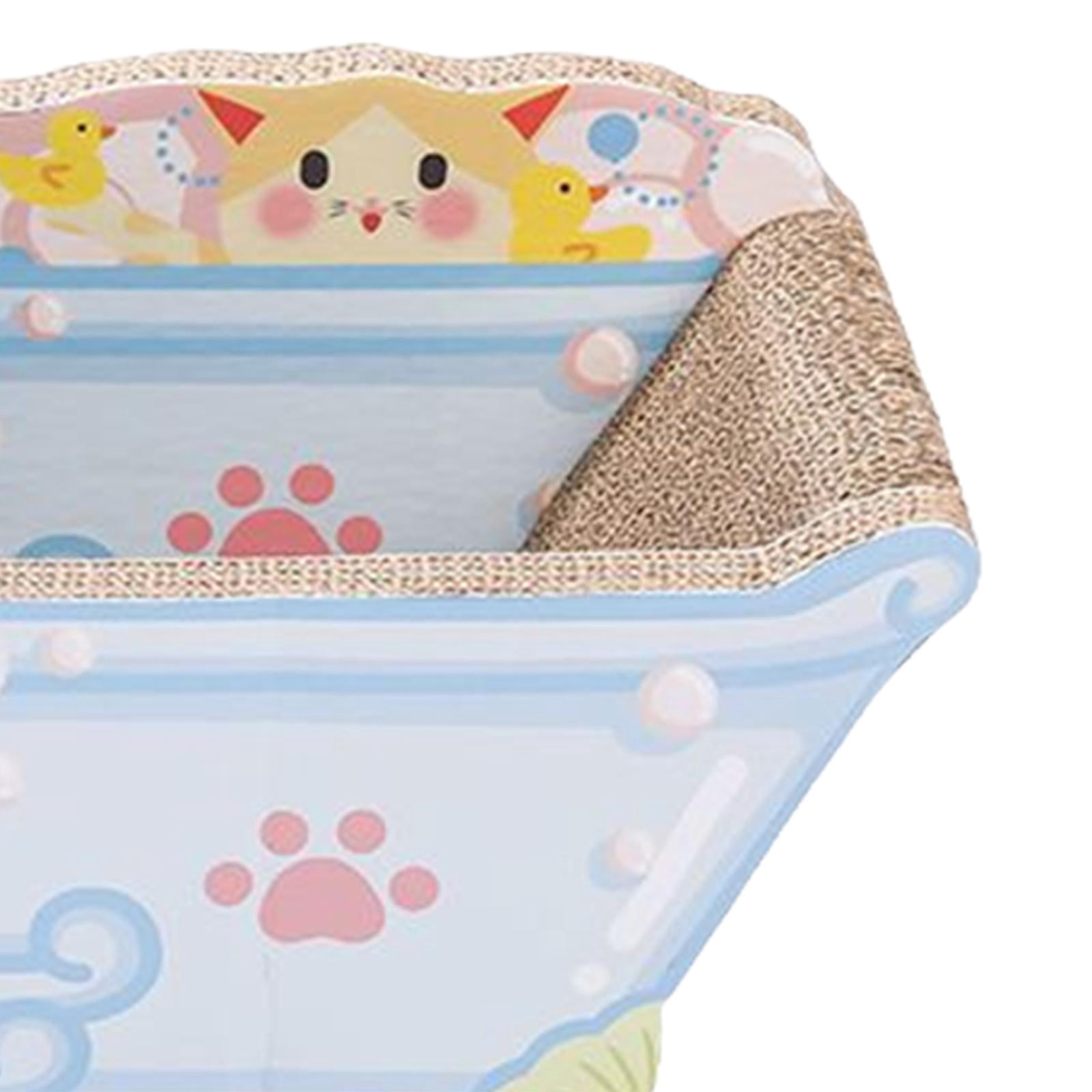 Cat Scratcher Sofa Lounger Couch Cat Scratch Pad for Kitten Indoor Cats Rest Blue